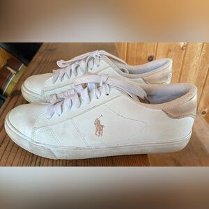 Polo Ralph Lauren Shoes Women’s Size 5 White Theron III Casual Logo Sneakers